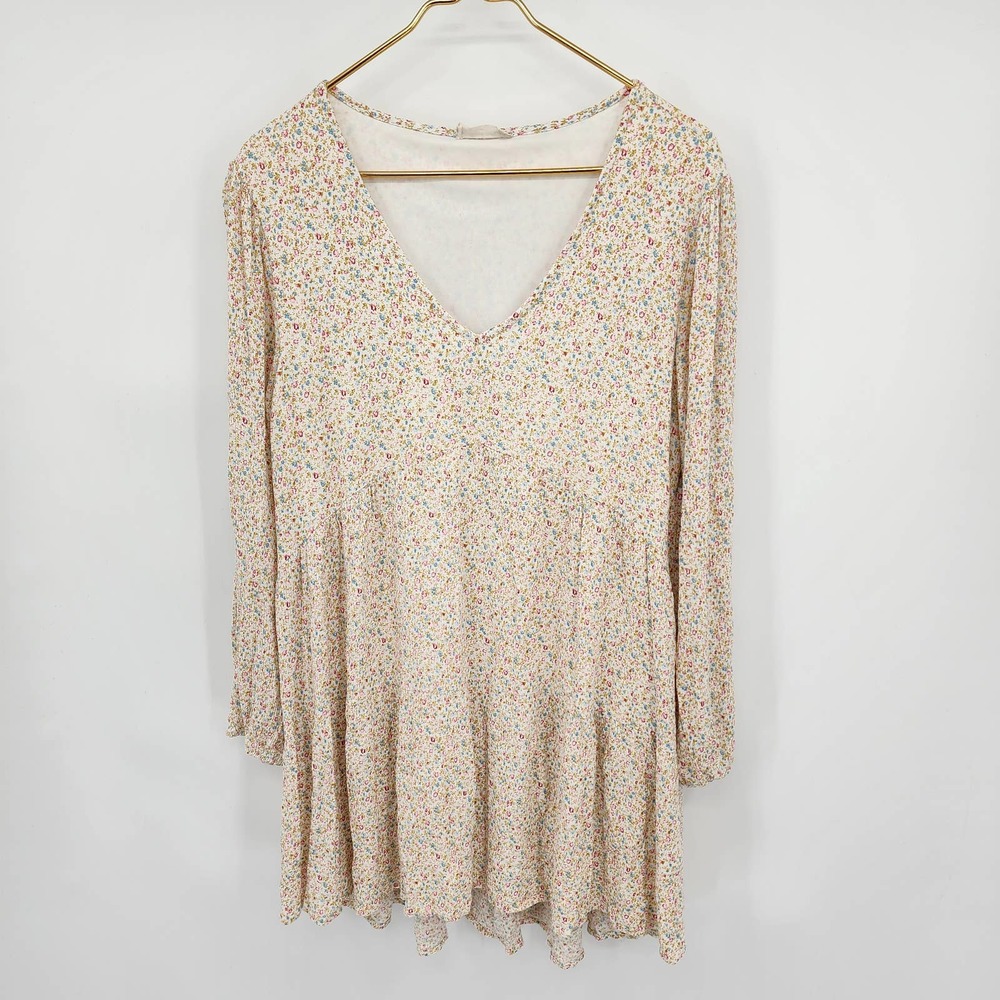 Altar'd State Boho Floral babydoll Tunic Dress Size Medium